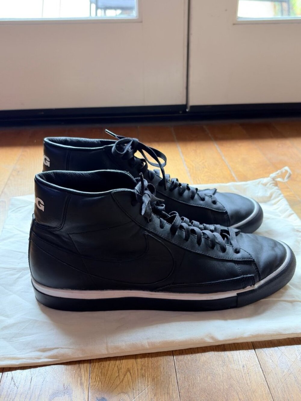 Nike x BLACK Comme des Garçons Blazer High Black Sneakers US MENS 12